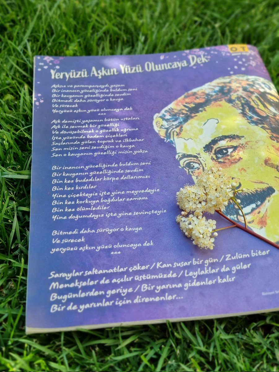 Bin kez budadılar körpe dallarımızı
Bin kez kırdılar
Yine çiçekteyiz işte yine meyvedeyiz
Bin kez korkuya boğdular zamanı
Bin kez ölümlediler
Yine doğumdayız işte yine sevinçteyiz

Bitmedi daha sürüyor o kavga
Ve sürecek
Yeryüzü aşkın yüzü oluncaya dek
#AdnanYücel #1Mayıs 🍃 #OT