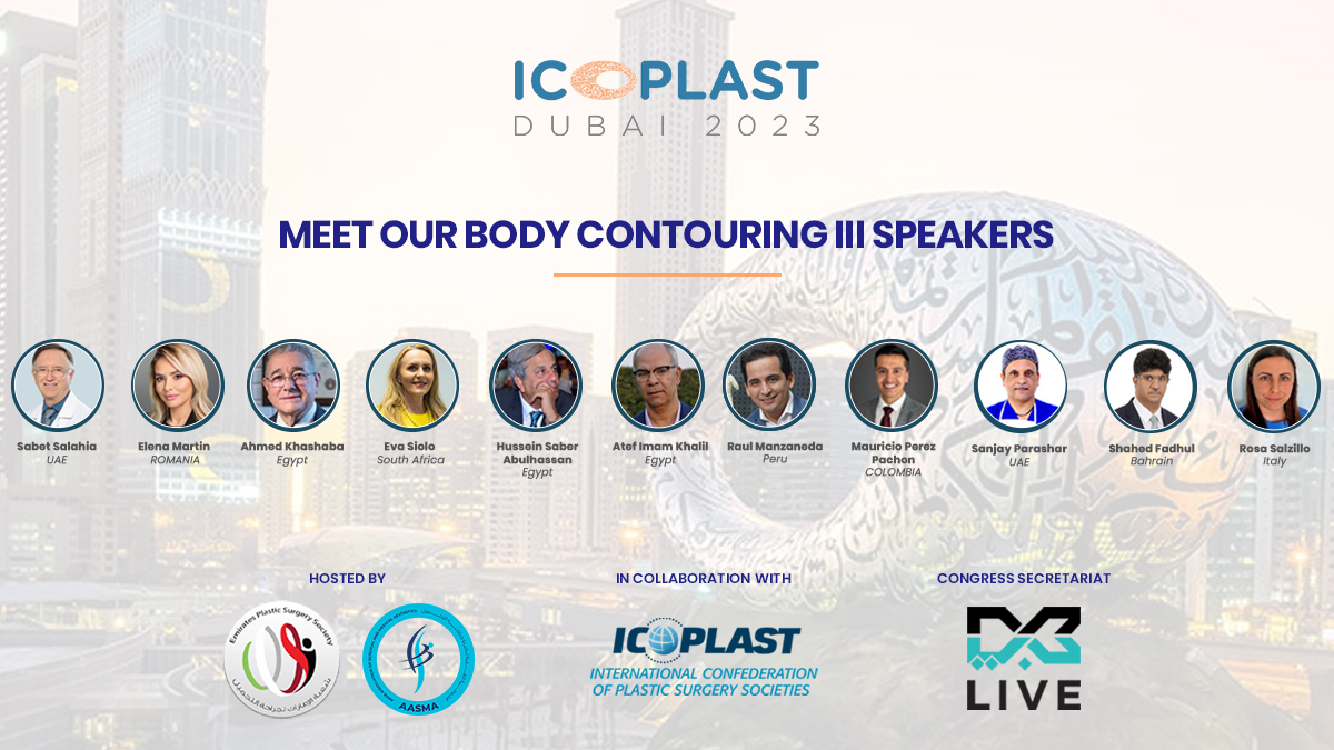 Join our discussion at #icoplast2023 with experienced plastic surgeons and learn about the latest techniques. Say yes to a more confident you and discover the power of body contouring.

Register now: registrations.dxblive.com/CommunityPorta…

#plasticsurgery #dubaiplasticsurgerymeeting