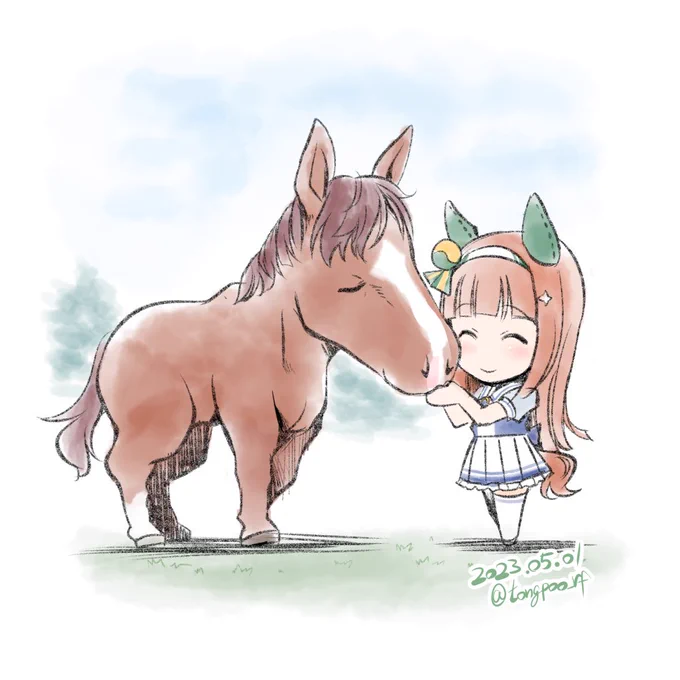 スズカとスズカさん 静かで優しい時間 #サイレンススズカ生誕祭2023