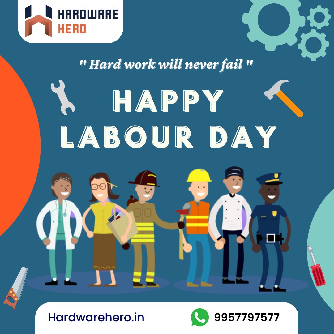 hardware_hero's tweet photo. Happy International Labour Day! Let's celebrate the hardworking men and women who keep the world running. Remember, together we can build a better, fairer, and more equal society for all. #WorkersUnite #LabourDay2023 #tezpur #hardware_hero #cement https://t.co/BtLpJx3z7J