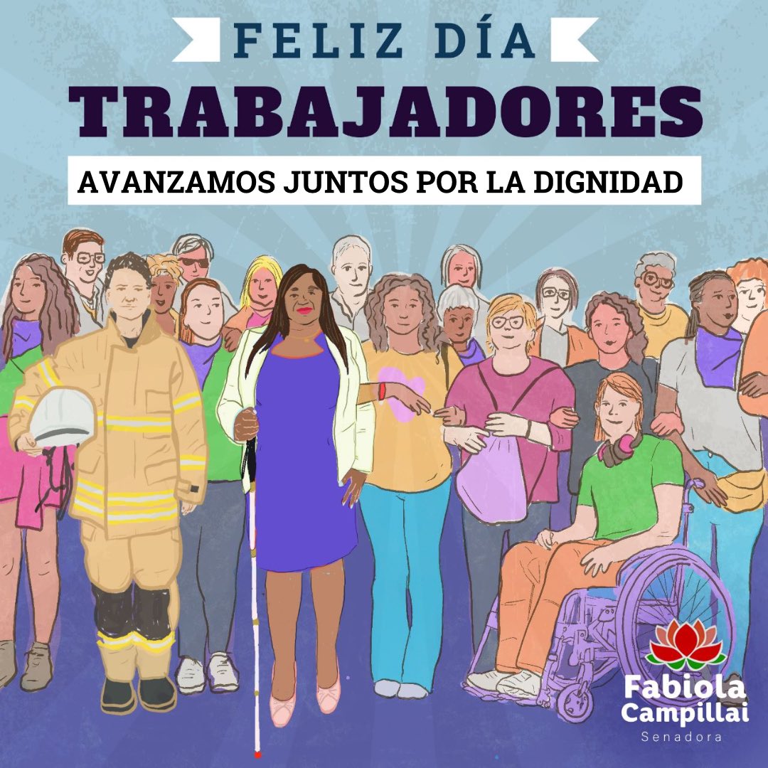 DignidadFabiola's tweet photo. ¡Feliz día trabajadoras y trabajadores de Chile! Siempre juntos, avanzando por la dignidad ✊❤️ #DiaDelTrabajador https://t.co/BQKW0hwbYM