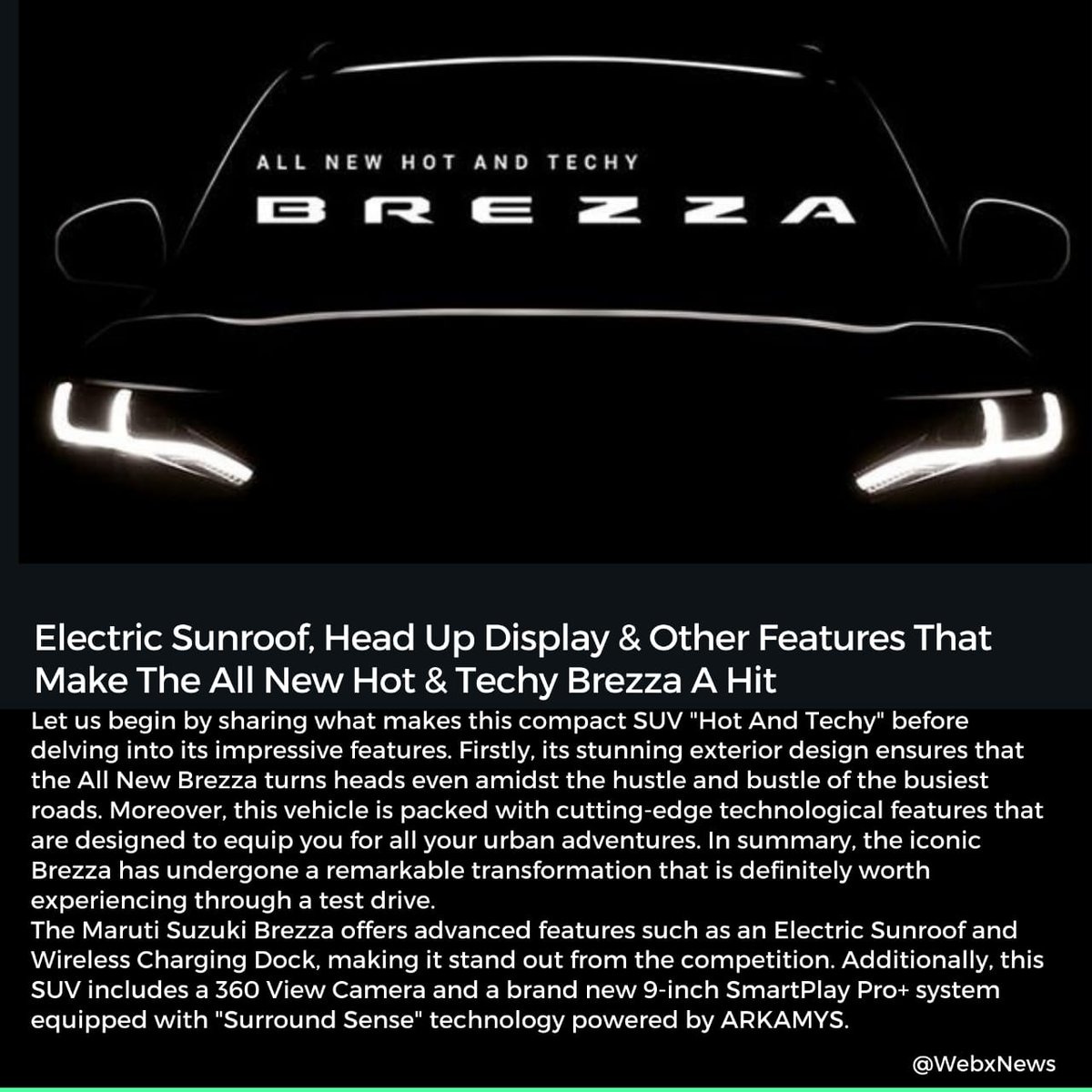 The maruti Suzuki brezza...

#brezzalovers #marutisuzukibrezza #carlovers #wxnnews #newpost #likee #usa #suzukibrezza #likephoto #new