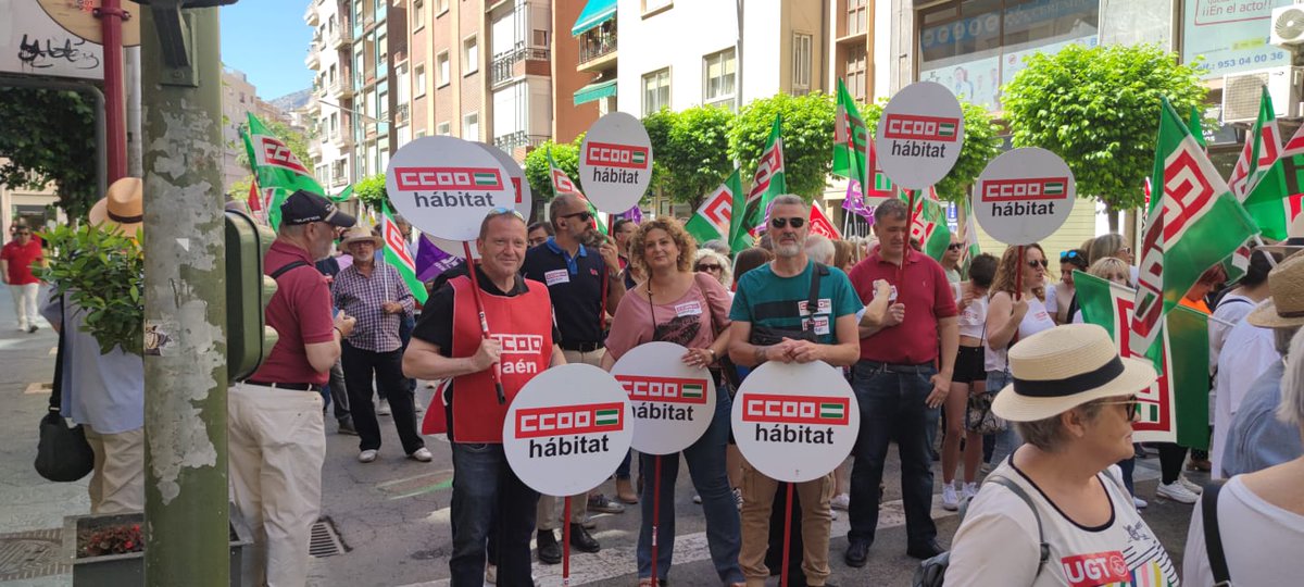 CCOO del Hábitat de Jaén celebra el 1 de Mayo. #1Mayo2023  #1MCCOO  #SubirSalarioBajarPreciosRepartirBeneficios  #VivaEl1Mayo
@CCOO_Habitat @CCOOHabitat_AN