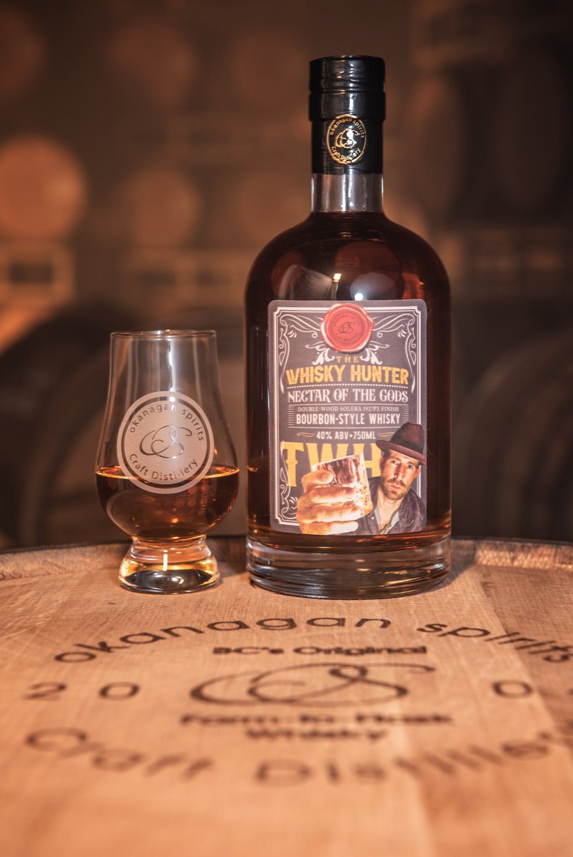 Whisky friends and non-whisky friends (I don’t discriminate), I would like to introduce you to ‘Nectar of the Gods’. Birthed through a true artistic collaboration with @OkanaganSpirits this limited edition ‘Whisky Hunter’ release is one of a kind! Available ONLINE May 19th!
