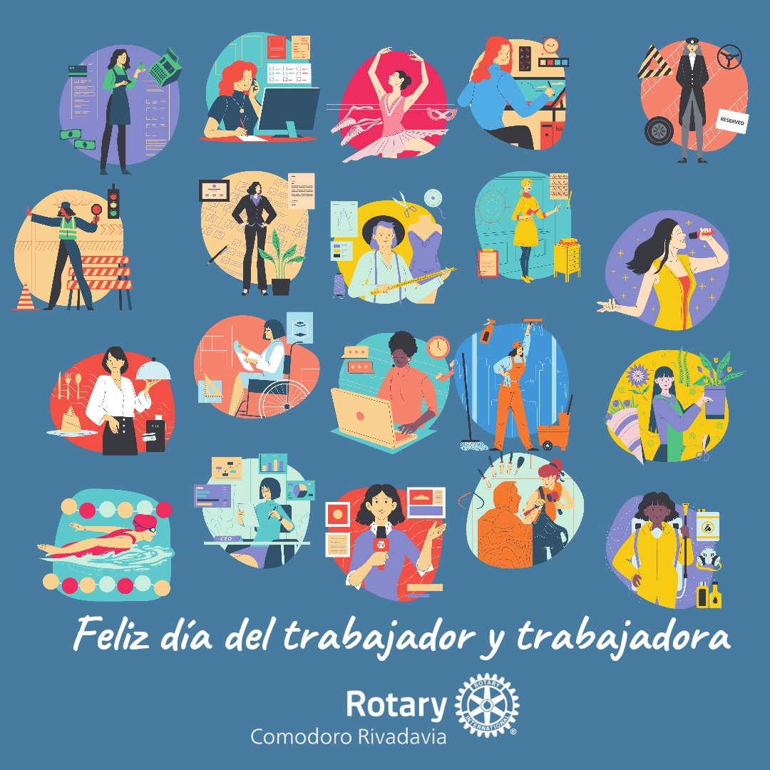 RotaryComodoro's tweet photo. Feliz día a los trabajadores y trabajadoras !! https://t.co/LyB9ZKLMw0