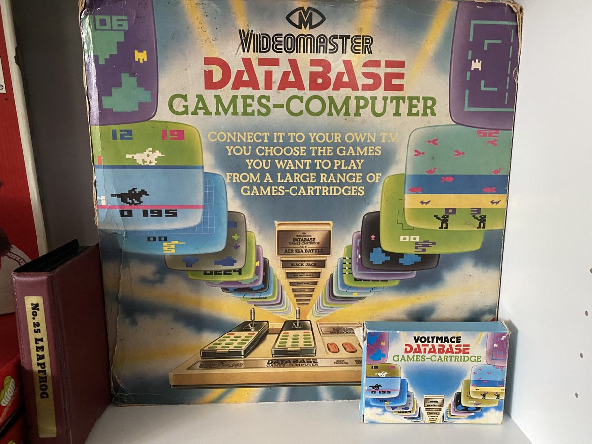 VideoKraken's tweet photo. Day #150 - Database Games-Computer by Voltmace (1980)
This console is part of the Signetics 2650 family and was released in the U.K.
This version was distributed by Videomaster, but later versions were distributed by Voltmace directly.
#OneConsoleADay https://t.co/1SYgH4avr2