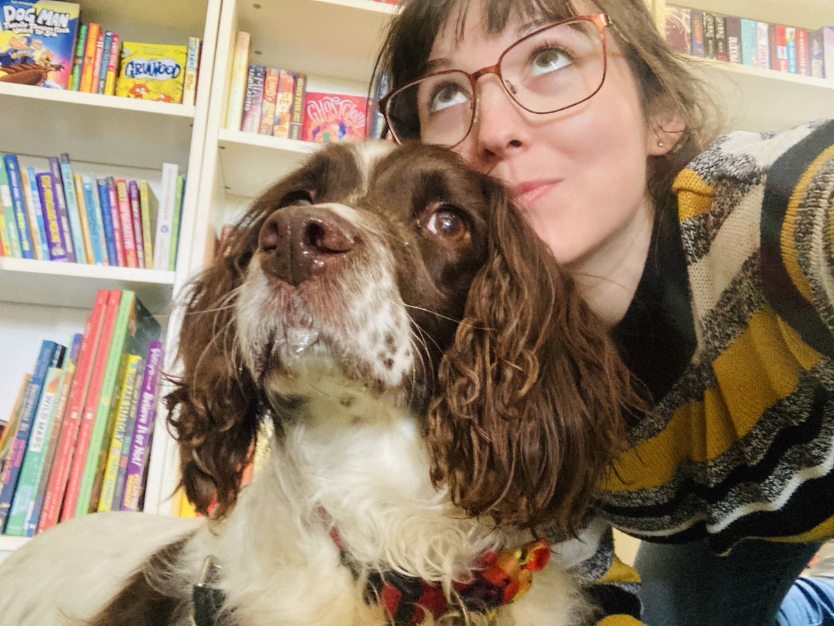 Happy bark holiday from me and Cass. We’re open until 5pm for all your book (and dog) needs. 
#BookshopDog #BankHoliday