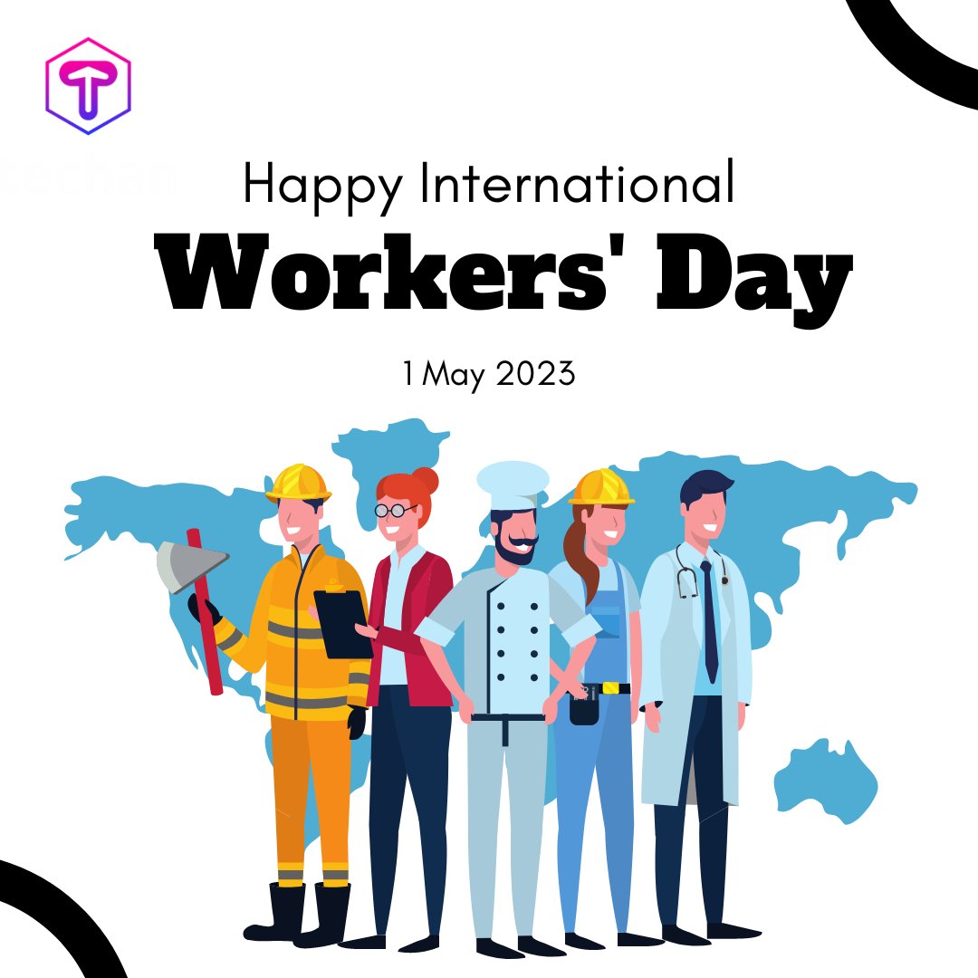 Techan_en's tweet photo. Saluting the hardworking men and women who keep the world moving. Happy Workers Day!

#HappyWorkersDay2023 https://t.co/tGkyEFkfly