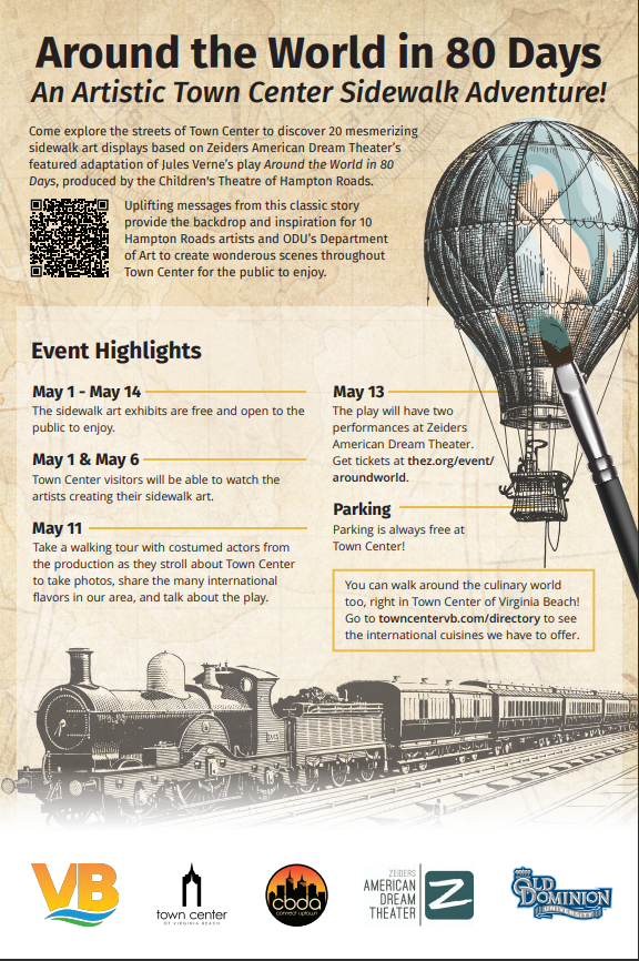 JonesCPAGroupPC's tweet photo. What a great way to enter summer; Central Business District asks you to come &amp; enjoy what they have in store for this month! Zeiders American Dream Theater’s production of Jules Verne’s play of Around the World In 80 Days is featured around the streets of Town Center, May 1-14. https://t.co/iug6e12xt0