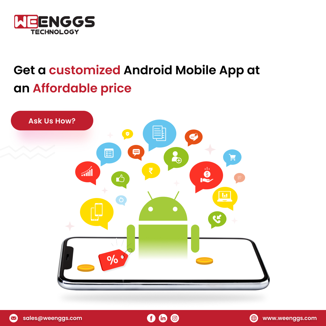 weenggs's tweet image. Empower your business, and mobilise your life with the latest Mobile App Development.
Contact Us: +91 99040 76120

#weenggs #iosdevelopement #cuttingedgetechnology #digitaltransformation #customappdevelopement #appconsulting #mobileapps #iosapp #androidapp #androidappdevelopment