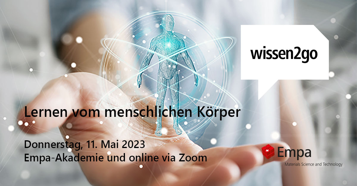 Biomedizinischen Materialforschung - neueste Entwicklungen
👉Event «Lernen vom menschlichen Körper: Neue Materialien für die Medizin inspiriert von Zellen und Geweben»
🗓11. Mai 2023, Empa-Akademie Dübendorf oder Online
▶ fcld.ly/528sjbr

#EmpaEvents #Gesundheit #Medizin