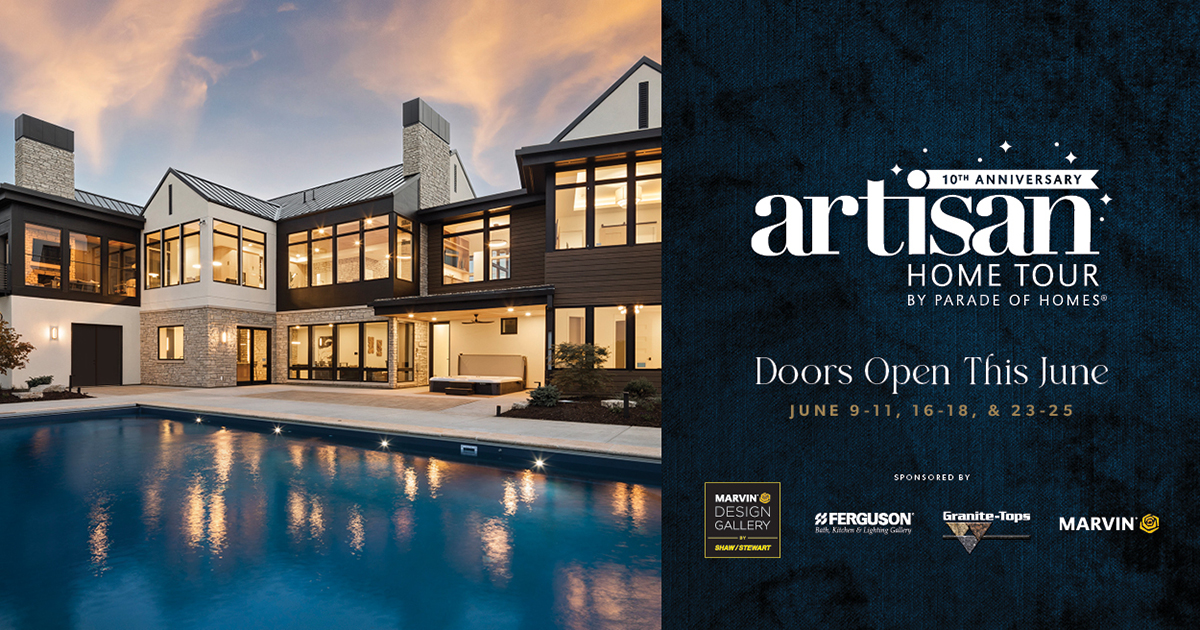 The countdown begins! Our #ArtisanHomeTour opens on June 9. Mark your calendars!