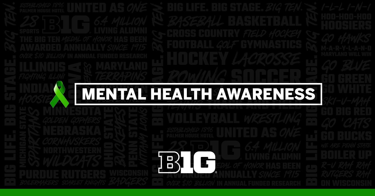 During #MentalHealthAwareness Month, the #B1G reminds all to prioritize your mental health and seek professional help when needed. 💚