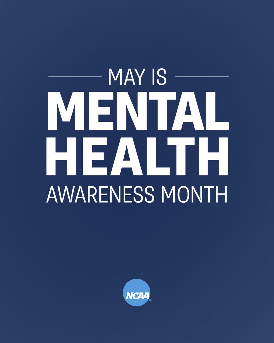 May is Mental Health Awareness Month.

Check out NCAA's health and safety resources for college athletes, coaches, athletics administrators and campus partners. 

#MentalHealthAwarenessMonth | on.ncaa.com/WellBeingStudy