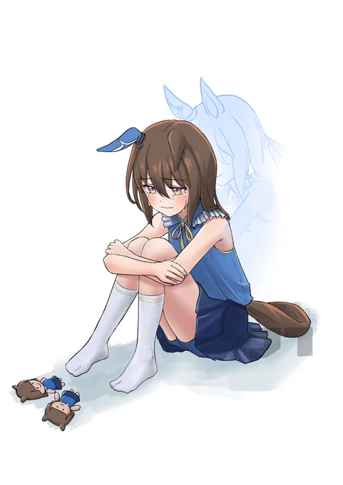 ごめん。。。酷いお姉ちゃんで,ごめんね。。。 #ウマ娘 #アドマイヤベガ