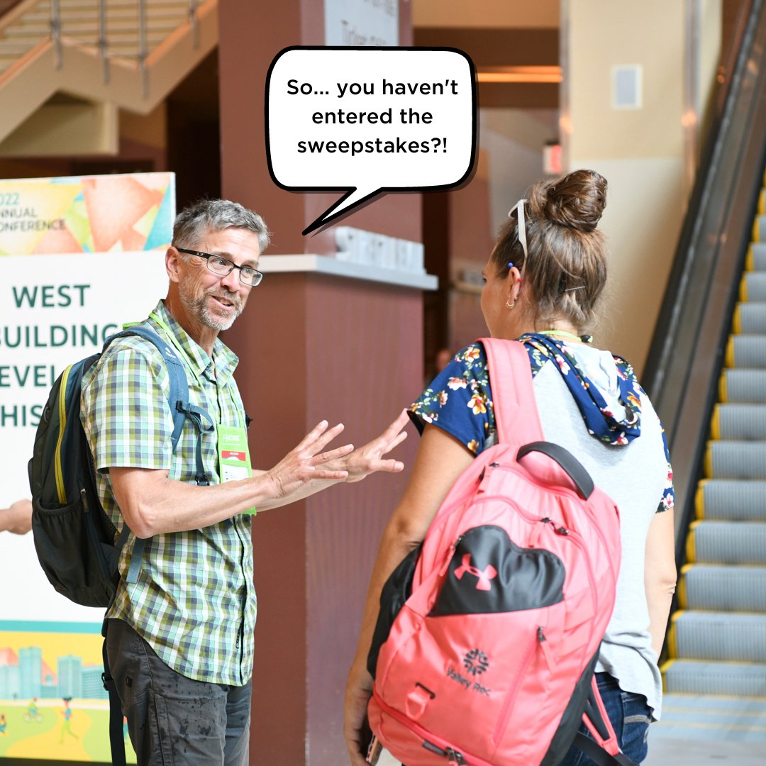 NRPA_news's tweet photo. 🤦This is your last chance to enter the Sweepstakes where a lucky person will win free registration to the #NRPAConference2023‼️
Sweepstakes ends 5/5. Enter to win 🔜 https://t.co/2kUIaiie2a https://t.co/AtccOTFEN0