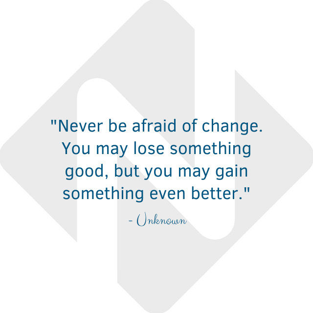 NuEdge_Alliance's tweet photo. "Never be afraid of change. You may lose something good, but you may gain something even better."
- Unknown
#MondayMotivation #NuEdge https://t.co/eInhL5YMMf