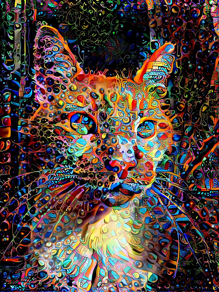 DeepDreamsNFT's tweet image. 3333 CATS ON ACID #DEEPDREAMS #NFTART #NFT #MEOW #ONEOFONE