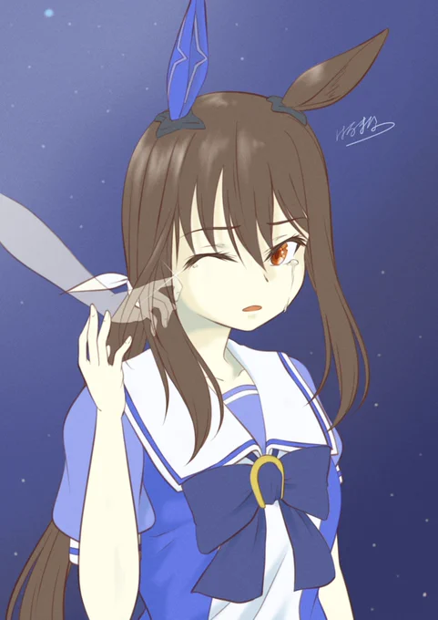 泣いて笑ってよ一等星 #ウマ娘 #アドマイヤベガ