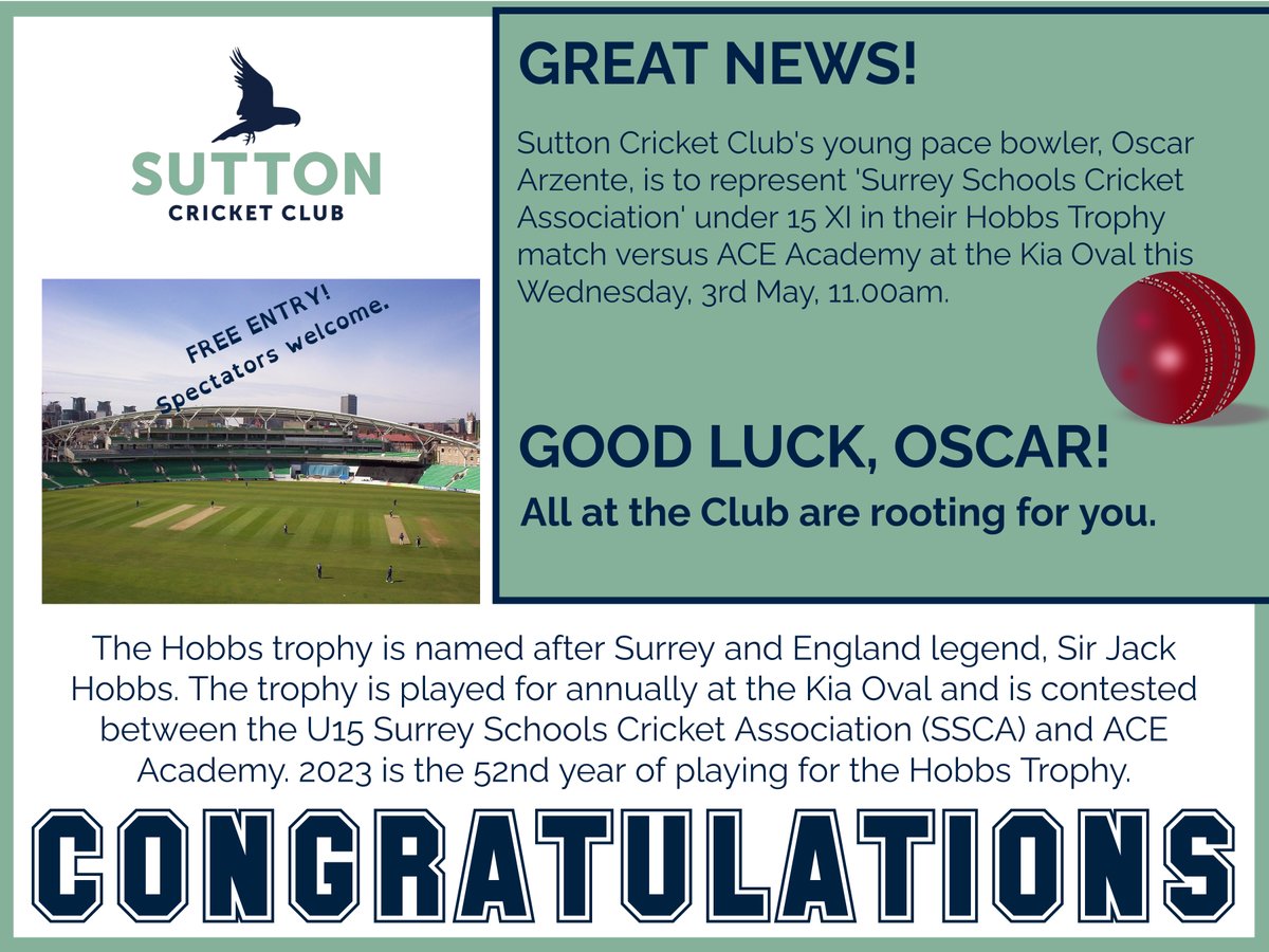 SuttonCricket's tweet photo. @SuttonCricket @suttonwomensCC @AceProgramme @SchoolsSports #SuttonCricket #StateSchoolCricket https://t.co/0PzxykRM6Z