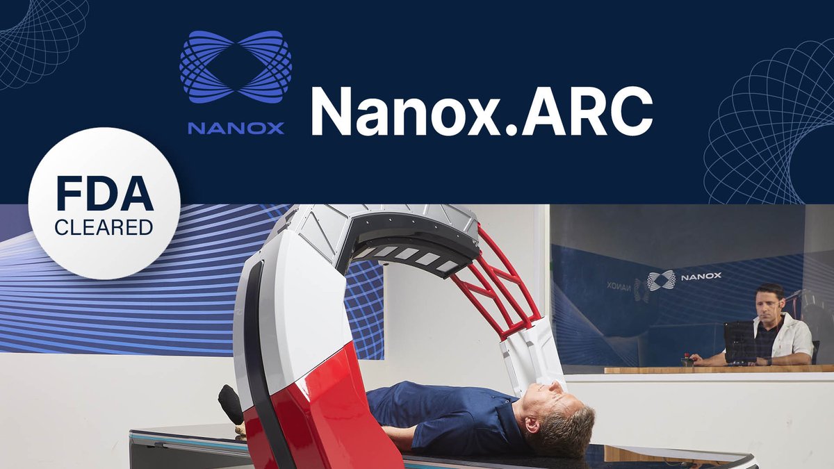 Nanox.ARC Imaging System Receives FDA Clearance, Pioneering a New Era in Medical Imaging. Read the full PR here: bit.ly/41NYrZI #Nanox #NanoxARC #medicalimaging #radiology #healthtech #radiology
