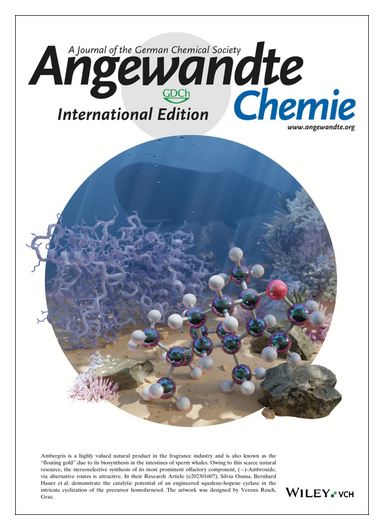 Angewandte Chemie (@angew_chem) on Twitter photo #OnTheCover Harnessing Structure, Dynamics of the Squalene-Hopene Cyclase for (-)-Ambroxide Production (Bernhard Hauer and co-workers) onlinelibrary.wiley.com/doi/10.1002/an… <a href="/IQCCUdG/">IQCC UdG</a> <a href="/CuradoChristian/">Christian Curado</a> <a href="/silviaosu/">Silvia Osuna</a> <a href="/UdGRecerca/">UdG Recerca</a> <a href="/TCBioSys/">TCBioSys</a> #OnTheCover Harnessing Structure, Dynamics of the Squalene-Hopene Cyclase for (-)-Ambroxide Production (Bernhard Hauer and co-workers) onlinelibrary.wiley.com/doi/10.1002/an… <a href="/IQCCUdG/">IQCC UdG</a> <a href="/CuradoChristian/">Christian Curado</a> <a href="/silviaosu/">Silvia Osuna</a> <a href="/UdGRecerca/">UdG Recerca</a> <a href="/TCBioSys/">TCBioSys</a>