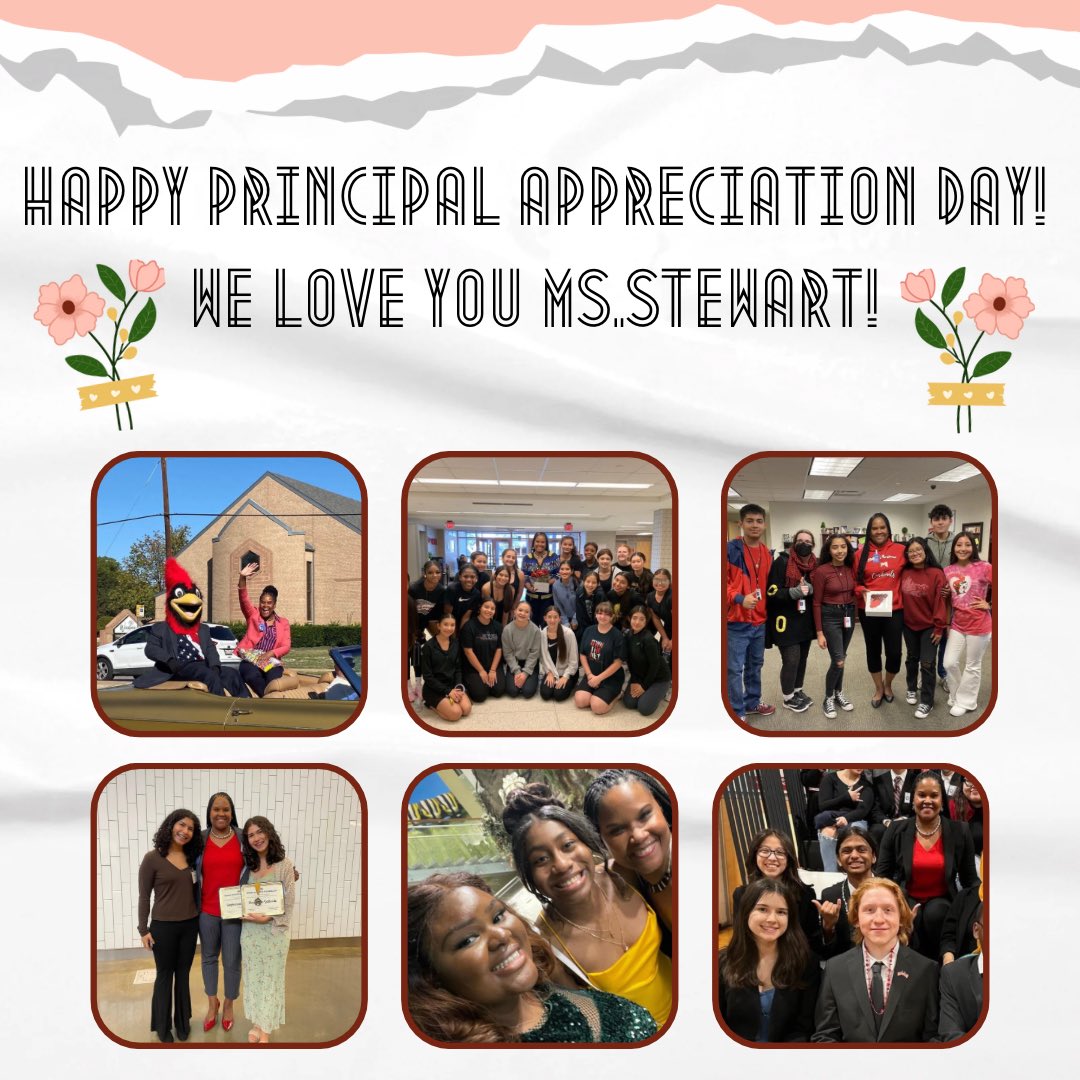 Happy Principal Appreciation day to our amazing Principal Ms.Stewart! We are incredibly grateful to you and all that you do for MacArthur and the student body! We love and appreciate all the special moments that the student council gets to spend with you! Thank you!