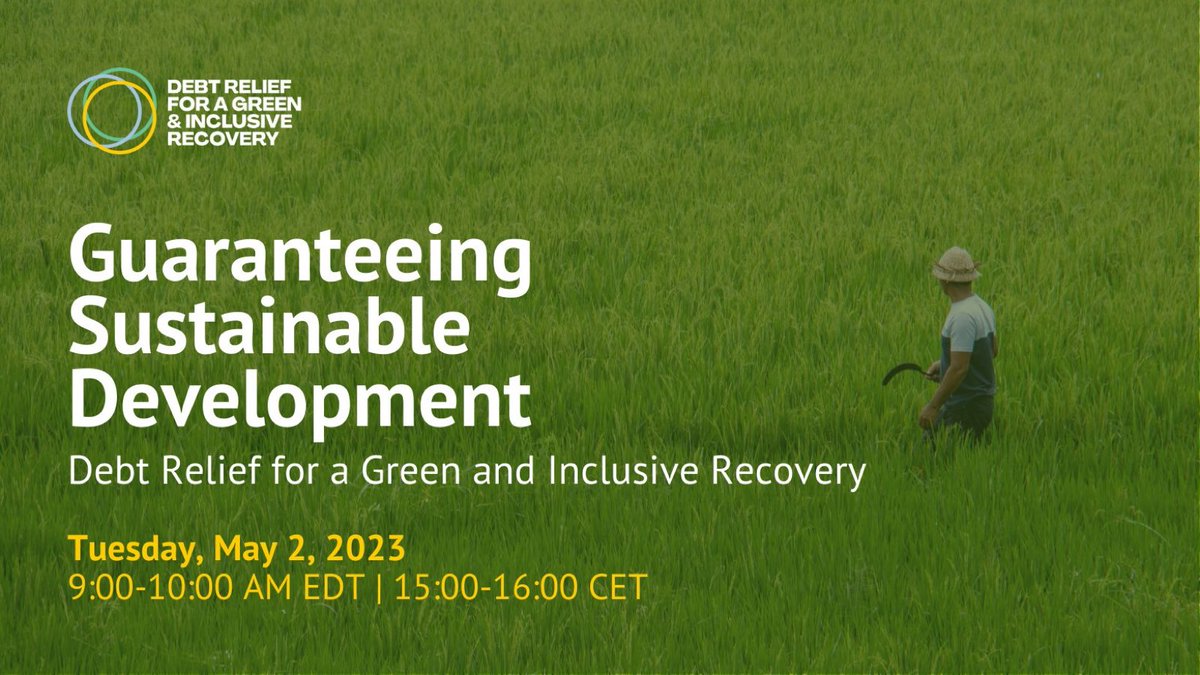 mfespinosaEC's tweet photo. What are the reforms needed to provide debt relief for a green & inclusive recovery? Join us Tues May 2nd for the launch of the new Report of the #DRGR Project with @rishirbhandary @KevinPGallagher @UliVolz @South_Centre @HeinrichBoell_
https://t.co/hSHCaYeOHx https://t.co/156eaKoRgu