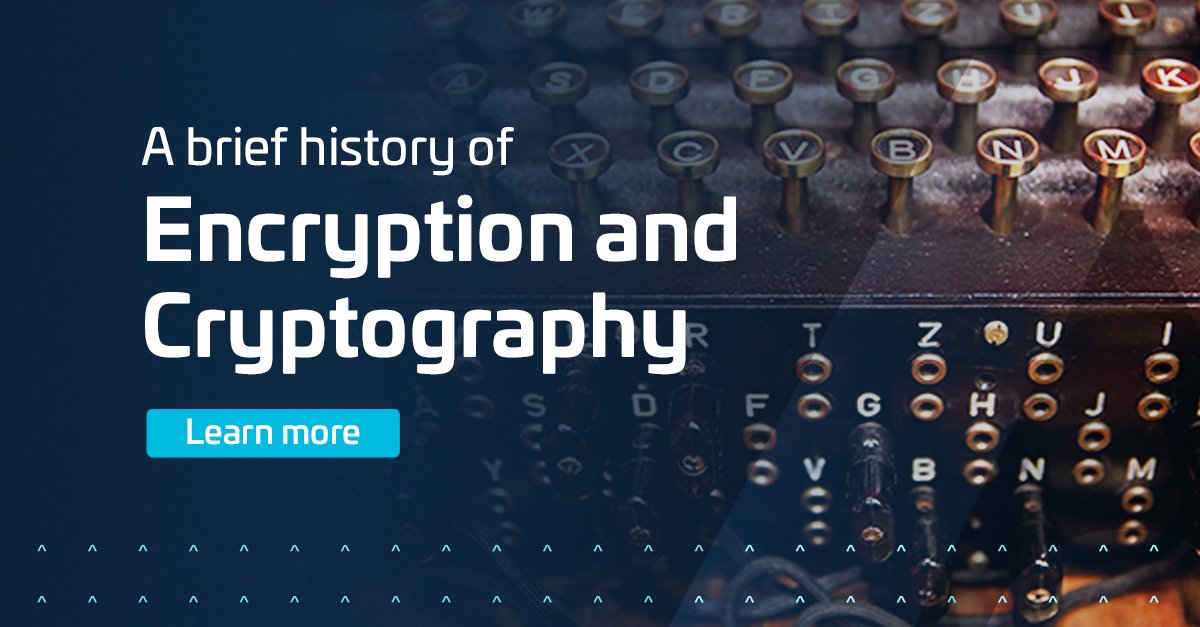 ThalesDigiSec's tweet photo. #Encryption keeps your #data secure when online and is crucial to shopping or #banking online – but how does it work &amp; where did it come from? 🤔

➡️ We take a look back at the history of encryption and #cryptography: https://t.co/MAMayr4eO2 https://t.co/7ODYjQNrj6