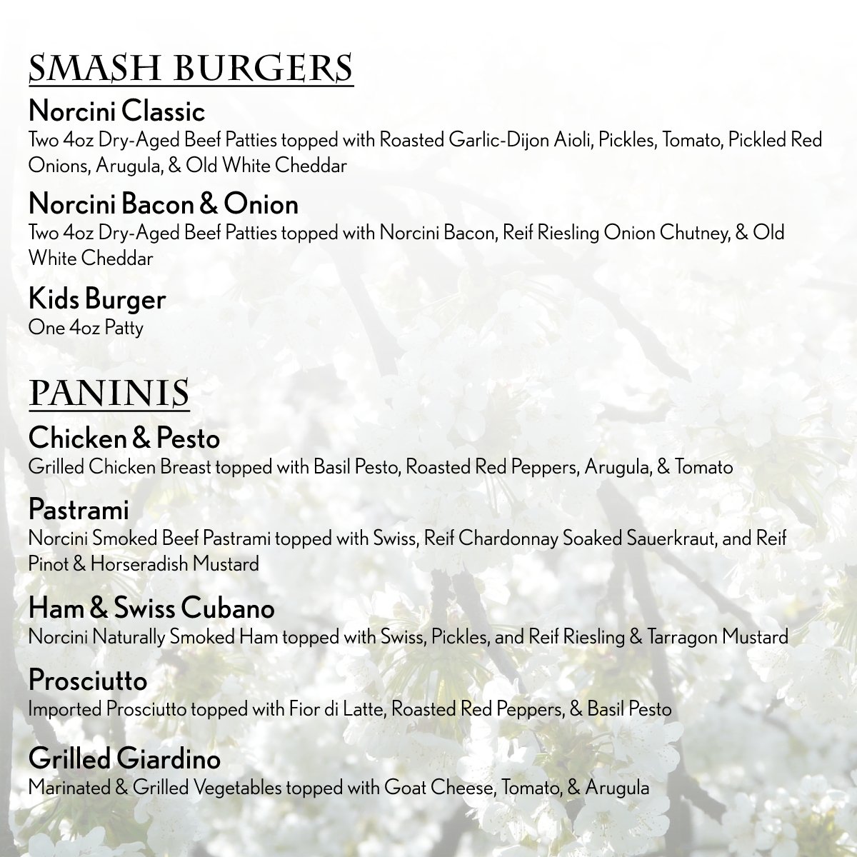 Reifwinery's tweet photo. We are very excited to announce that Norcini &amp; Co. will be joining us in the Sensory Garden beginning Friday, May 12th!

Swipe to see what's on the menu!

Reserve your spot in the Sensory Garden here: https://t.co/edtuvgOwoO https://t.co/gwwz2Uho1e