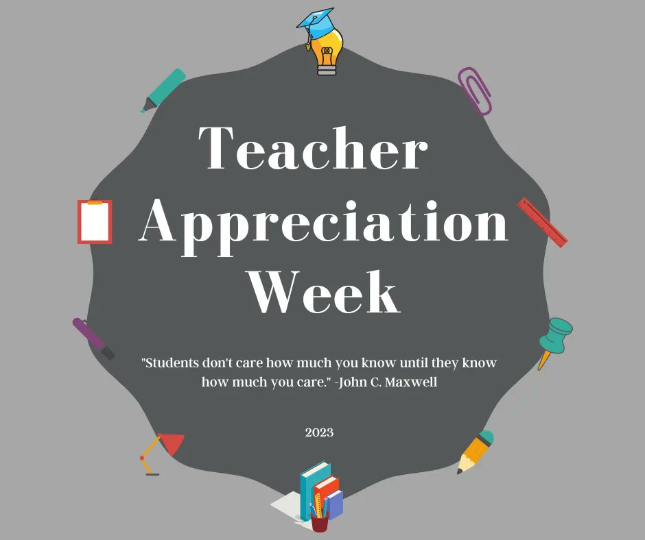 EastersealsOPTS's tweet photo. May 1-5 is teacher appreciation week! Remember to take this time to thank teachers for everything they do! THANK YOU educators! https://t.co/aIpjXSQih2