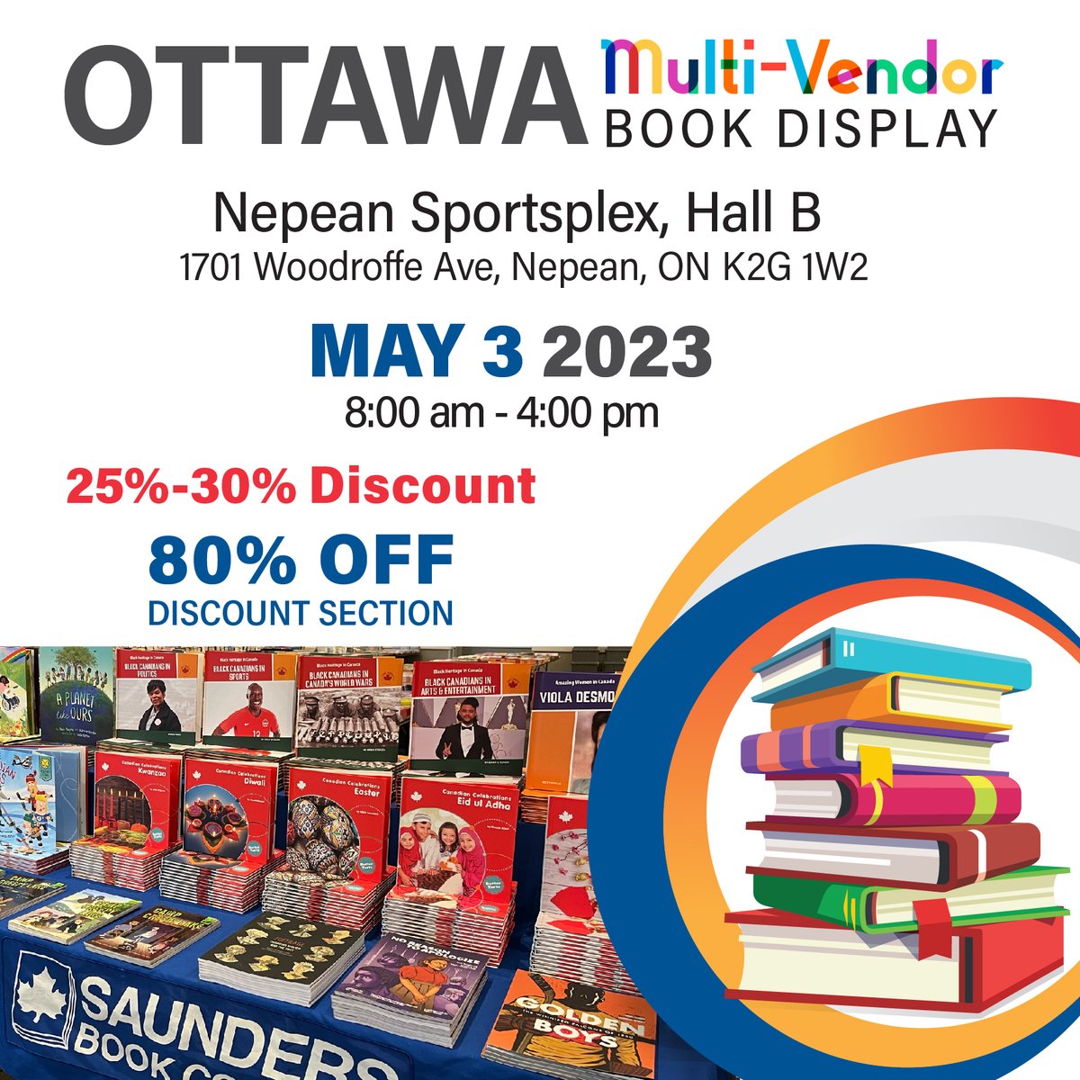We are coming to Ottawa this Wednesday #BookDisplay