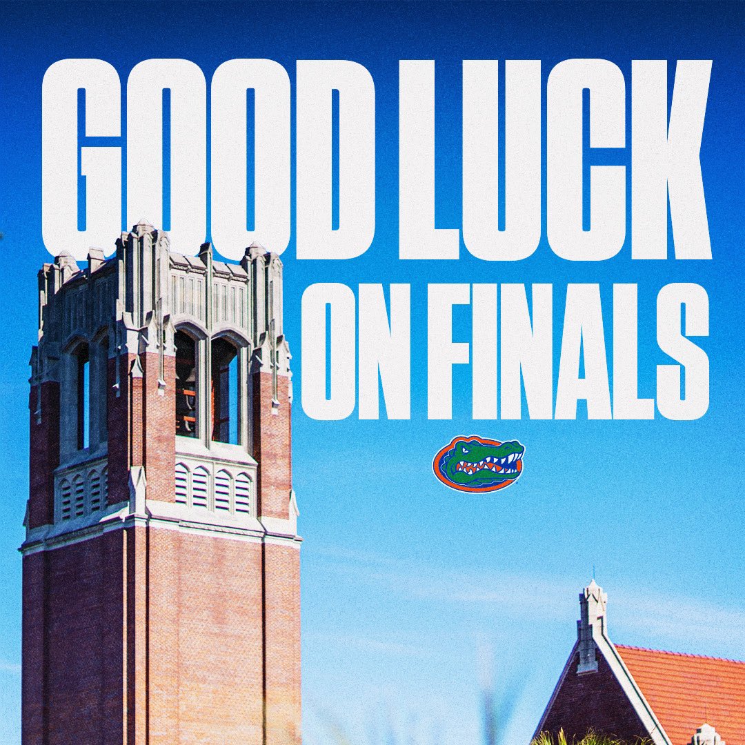 Good luck Gators! 

#GoGators