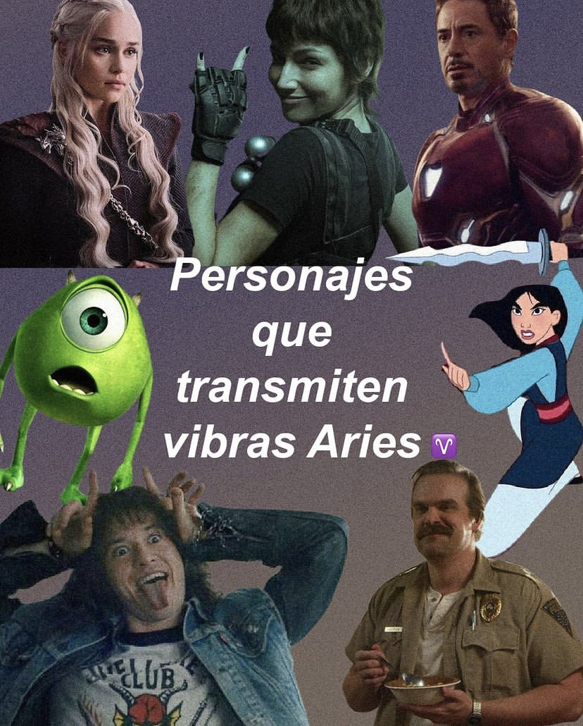 aries_hn's tweet photo. Personajes que transmiten vibras #Aries ✨🔮✨ #horoscoponegro https://t.co/EBOK1rlhRl