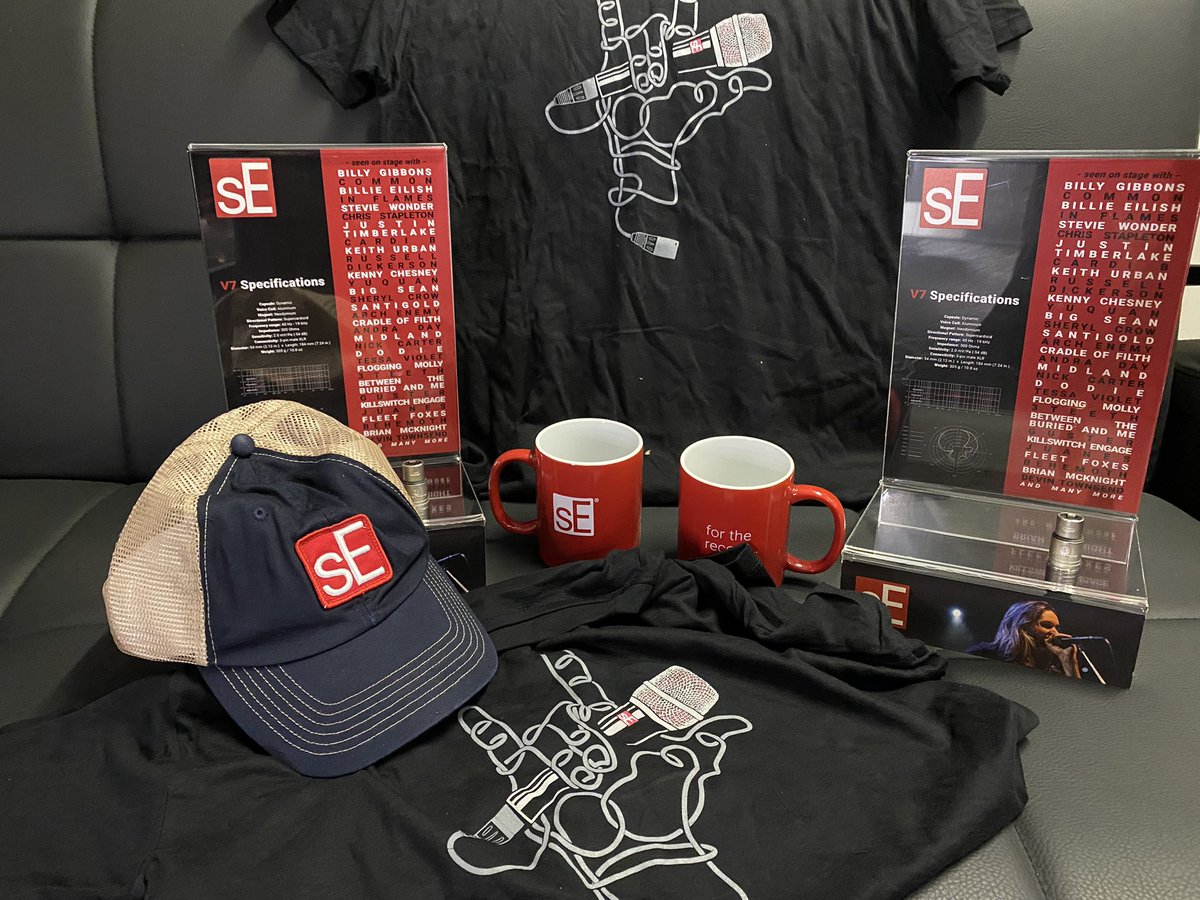 We’re now proud to be endorsed by <a href="/seelectronics/">sEElectronics</a> who produce some the best pro audio gear out there!

Along with all the new equipment, they also kindly sent us T-shirts, caps and mugs, so a big thanks to the team at SE for their super quick delivery 🚚 

#seelectronics