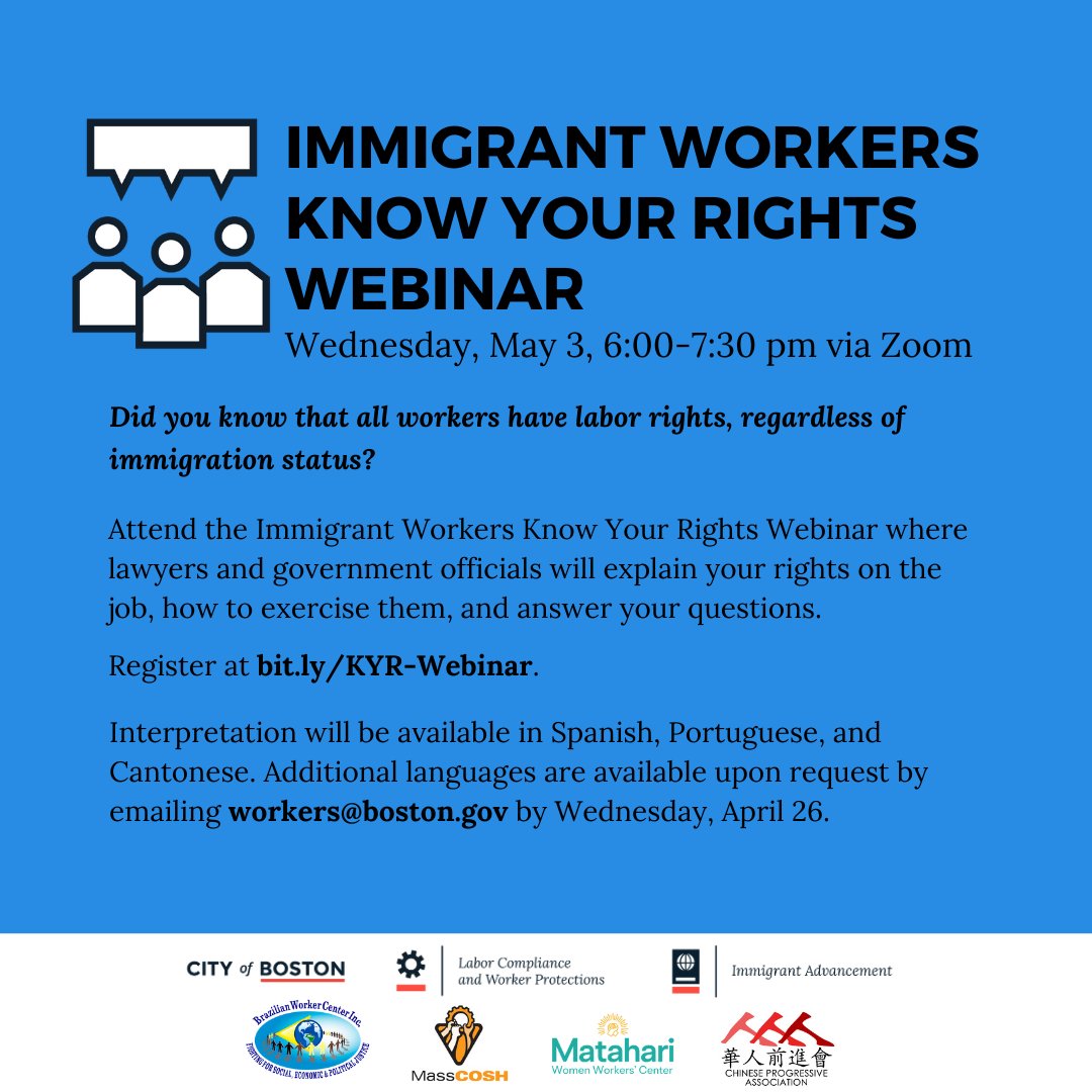 Immigrant Advancement - Boston tweet media