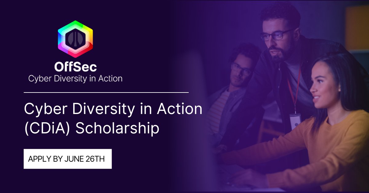 offsectraining's tweet photo. We invite talented and motivated individuals worldwide to apply for our Cyber Diversity in Action (CDiA) scholarship program! Learn more about the program, eligibility, and how to apply: https://t.co/yOrrgY5a1z https://t.co/1ONr1iDpYn