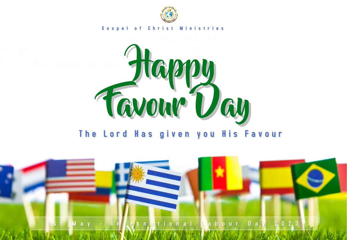 The Lord has given you his favour. His favour brings to you what your Labour can never accomplish'
Dr. Shawn Smith
#HappyFavourDay
#InternationalLabourDay