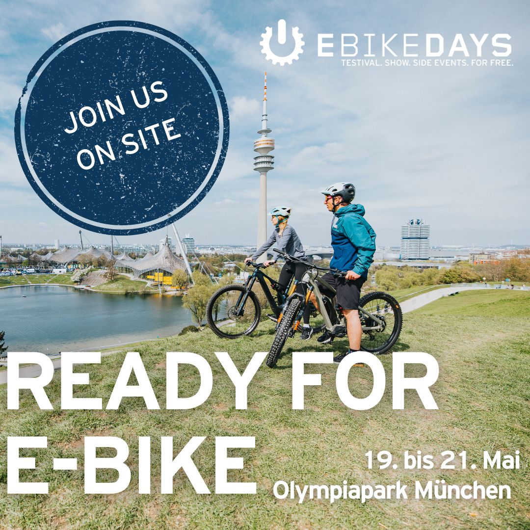 ADFC_Muenchen's tweet photo. 📢🚴‍♀️ Nur noch eine Woche bis zu den #EbikeDays im #olympiapark! Registriert euch noch  heute für eine Probefahrt bei https://t.co/TNsqEbrSii und besucht uns danach an unserem Stand. 🙌  #NachhaltigeMobilität #Elektrofahrrad 🌿 https://t.co/i7gqoGNhTj