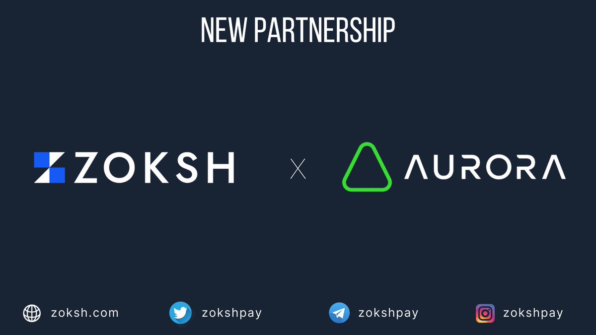 zokshpay's tweet photo. We are pleased to announce that Zoksh now supports Aurora.

Our users now have the opportunity to accept all major cryptocurrencies BUILT on the Aurora network for super-fast transactions &amp; low fees all with real-time settlements Powered by Zoksh.

#Zoksh #Aurora #Web3payments https://t.co/hQyNqJYgm3