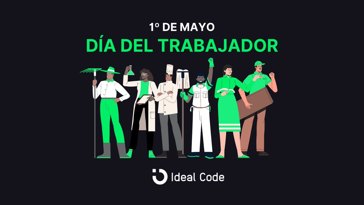 idealcodeagency's tweet photo. A todas y cada una de las personas que trabajan día a día.

¡GRACIAS! 🤍

Desde Ideal Code le deseamos a todos
¡Feliz dia del trabajador! 🦾💻

#DiaDelTrabajador #1Mayo #idealcode https://t.co/egK3U9fcsi