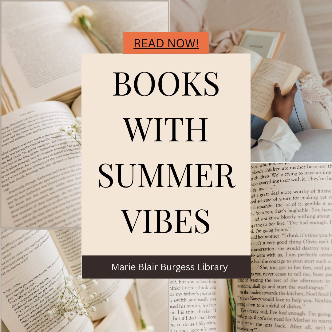 Summer vibes is in effect! Come check out our selection of books on display.