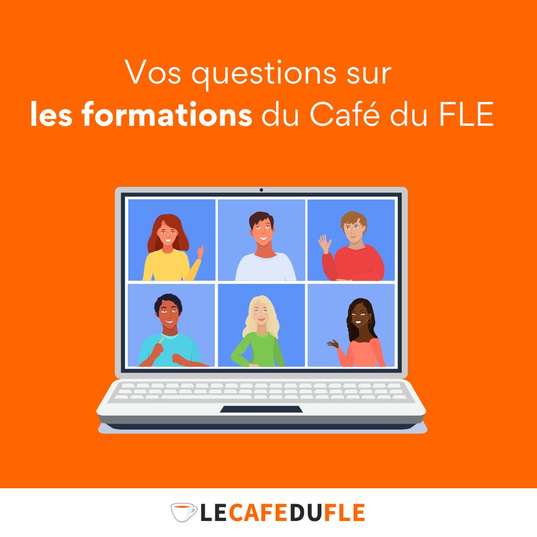 lecafedufle's tweet photo. Vos questions sur les formations du Café du FLE
Deux rendez-vous lors de courtes visio :
- mardi 2 mai de 18h à 18h45
- mercredi 3 mai de 11h à 11h45
Pour recevoir votre invitation : https://t.co/U2osu1Z0qP
#ProfsdeFLE
#formationprofessionnelle https://t.co/BI2ZHRp27I