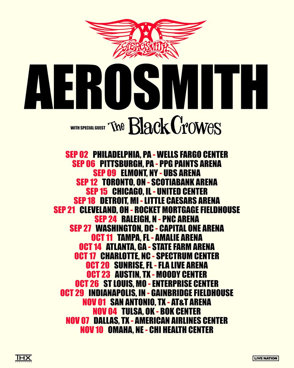 Paul Miles on Twitter "Aerosmith is bringing the farewell tour to