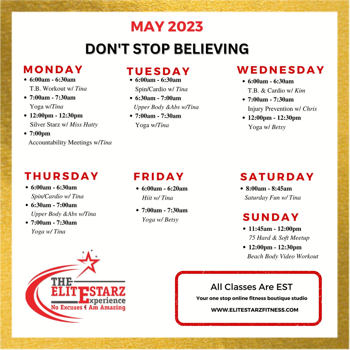 Joining EliteStarz will boost motivation, support, and accountability for better fitness routine, along with creating a sense of belonging and social connection. Join our workout family for $27/month to experience these benefits: elitestarzfitness.com/classes_progra…