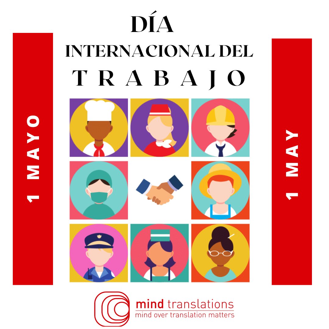 mtranslationsok's tweet photo. ⚫️ Happy international workers’ day!
🔴 ¡Feliz día internacional del trabajo!
#traduccionesdeaudios
#traduções #translator #translation_services #traducaojuridica #traduccioneinterpretacion #traduccioncomercial #simultaneousinterpretation #diainternacionaldeltrabajo https://t.co/iq3N7fP3gm