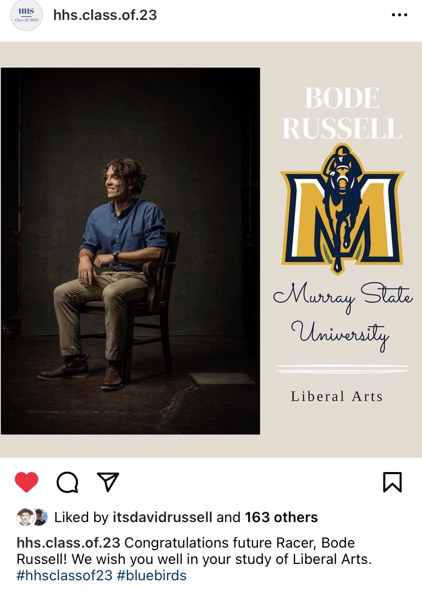 cerealkelly's tweet photo. 🟡Proud of our future Racer!🐎🟡
@murraystateuniv 
#Classof2023 https://t.co/Kbfnxzvfz7