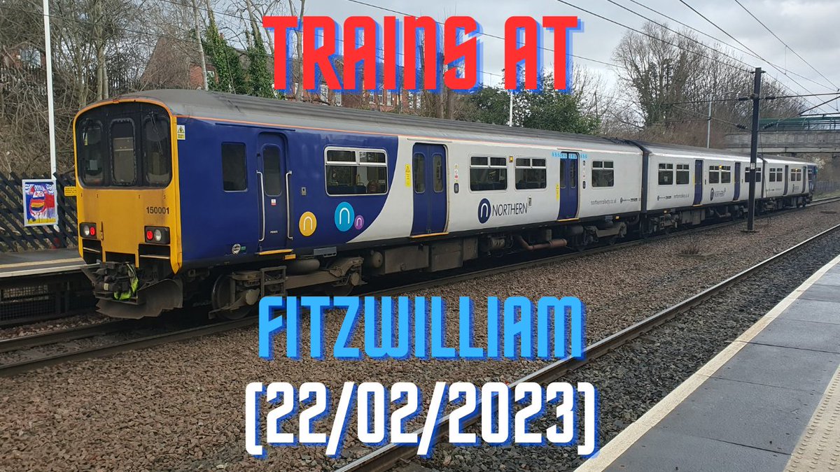 JamesTGlossop's tweet image. 🚨New Video Out🚨
Trains at Fitzwilliam (22/02/2023) with TicoSprinter back in February. 

Click/tap to view: youtu.be/mXH1j_1eLY0

#Fitzwilliam #WestYorkshire #TrainVideo #Trains #railway @tomaza2
