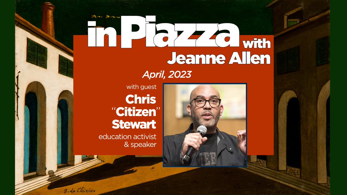 inPiazza_Pod's tweet photo. A challenging discussion about #SchoolChoice, race  and political divisions! Join host @JeanneAllen with special guest @citizenstewart as they dive into these topics and more in this episode of In Piazza Podcast! 
https://t.co/cXHrWIKWg6 https://t.co/mCgHZQ0WyK