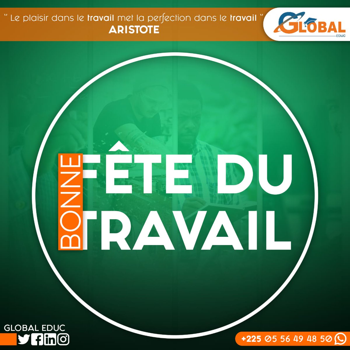 GlobalEduc3's tweet photo. Bonne fête du travail à tous ! 🔥🔥🔥✊️ Merci pour tout !

#1ermai #fetedutravail #Globaleduc https://t.co/oCxYmGeMqZ